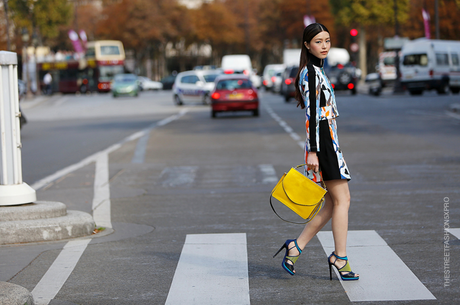 In the Street...Yellow bags...For vogue.it