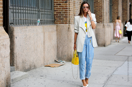 In the Street...Yellow bags...For vogue.it