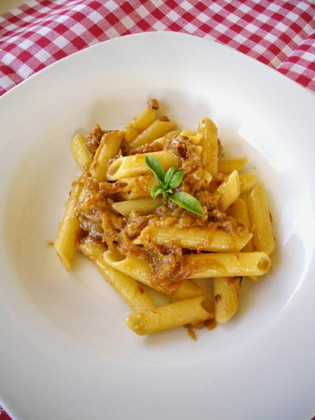 100% Gluten Free (fri)Day: Pasta con zucca, capuliato di pomodori secchi e mentuccia