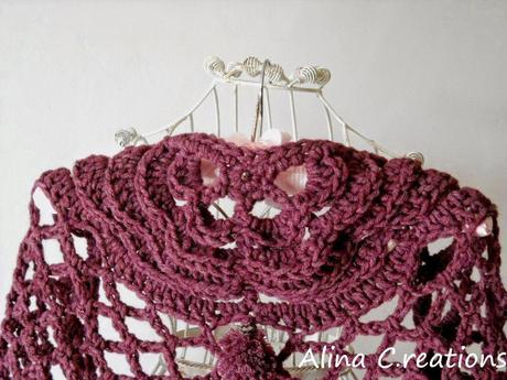 Scialle crochet PonPon con videotutorial