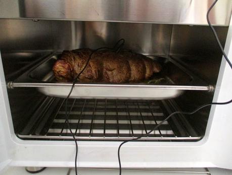 Roast-beef cotto a bassa temperatura nell' abbattitore di temperatura Fresco Irinox