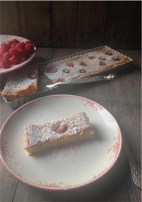 Crostata frangipane ai lamponi