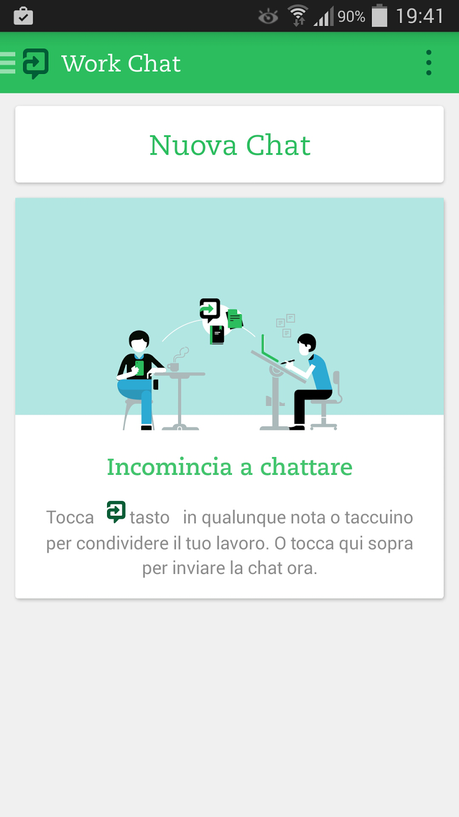 Workchat per Evernote e' finalmente arrivata