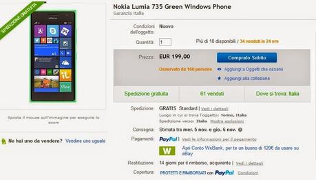 Nokia Lumia 735 il SelfiePhone a 199 euro da Redcoon