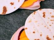 Mini piadine tacchino, caco persimon balsamico