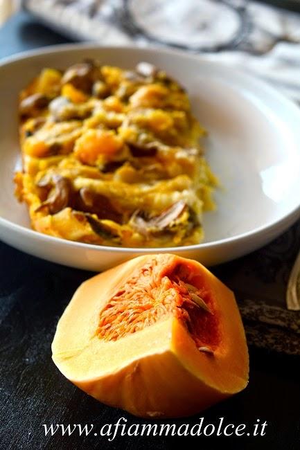 Lasane vegan alla zucca e funghi