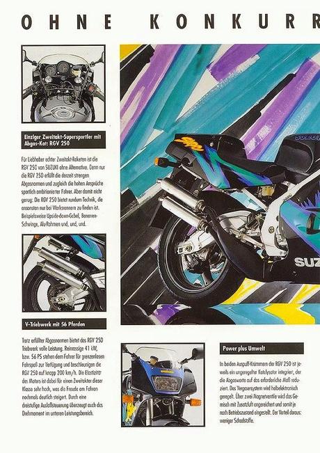 Vintage Brochures: Suzuki RGV 250N Γ 1992 (Germany)