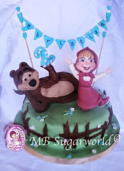 masha & bear cake