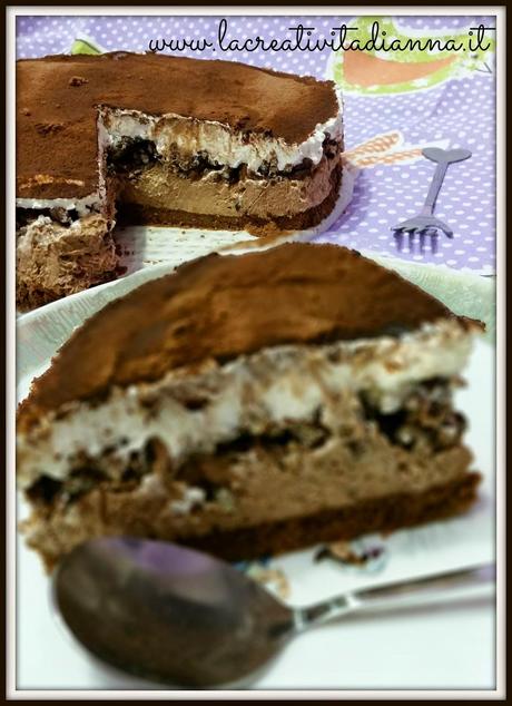 Cheesecake croccante con Torrone Sperlari e riso soffiato.