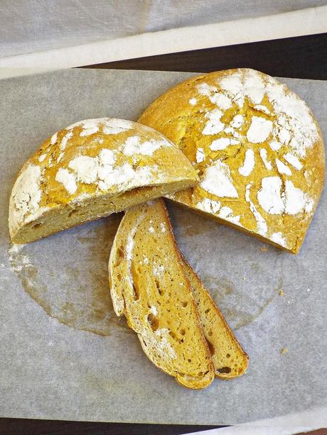 Pane alla zucca a lievitazione naturale