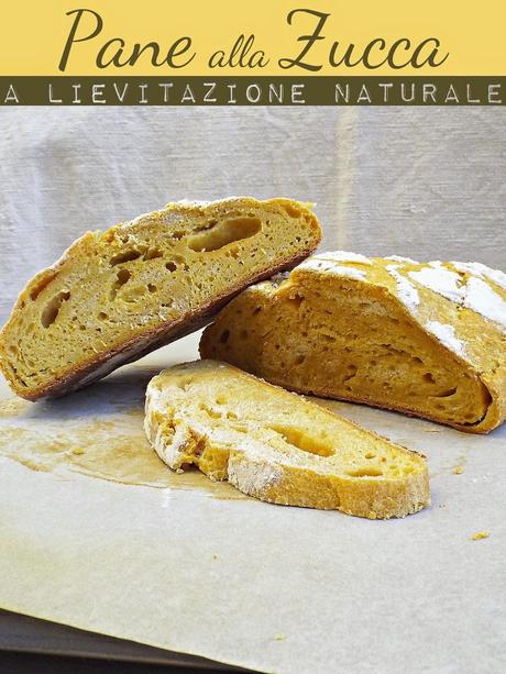 Pane alla zucca a lievitazione naturale