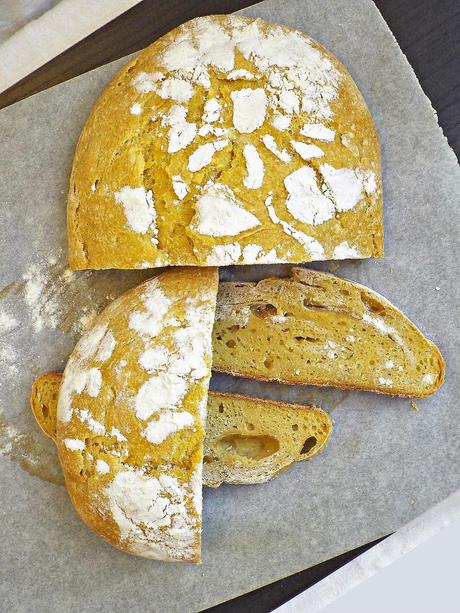 Pane alla zucca a lievitazione naturale