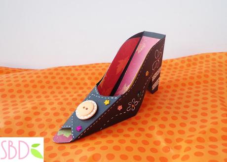 halloween: Scatola Scarpa da Strega porta dolci - Witch Shoe sweets box