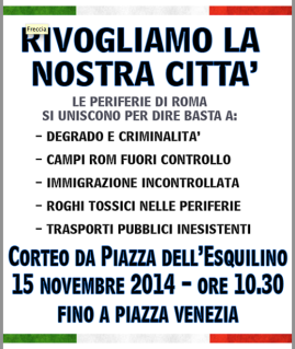 Rivogliamo la nostra Città manifestazione esquilino 1