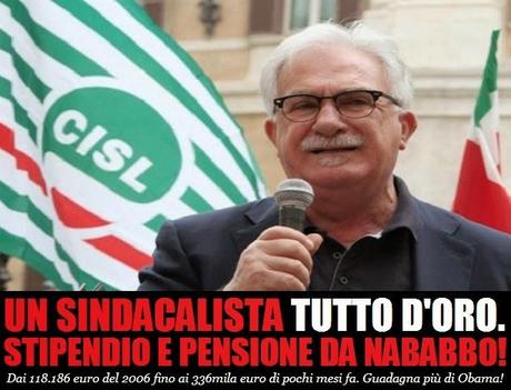 A noi i sacrifici e a loro i mega stipendi e le pensioni d’oro!