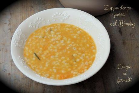 Zuppa d'orzo e zucca col Bimby