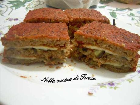 TORTINO PANE E MELANZANE