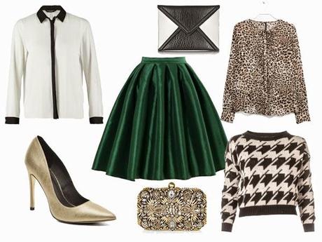 How to wear a green midi skirt