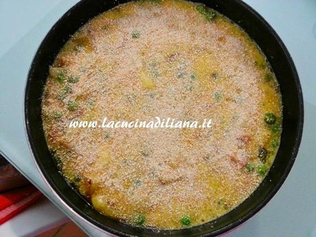 Frittata al Forno (con Pancetta Patate e Piselli)