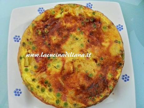 Frittata al Forno (con Pancetta Patate e Piselli)