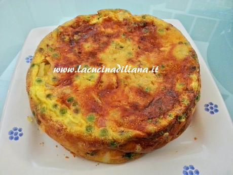 Frittata al Forno (con Pancetta Patate e Piselli)