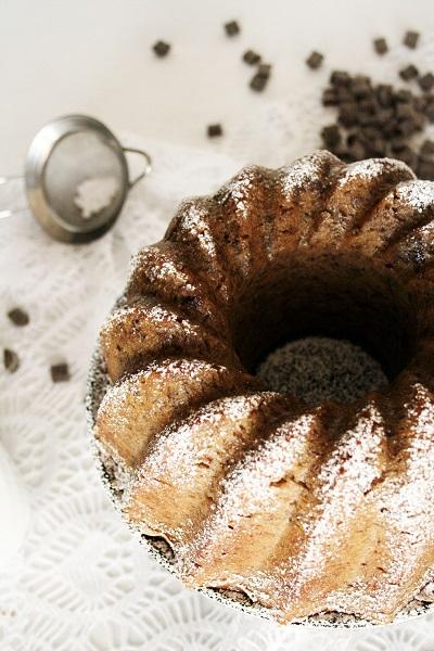 Ciambellone banana e cioccolato