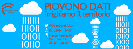 Piovono Dati. Irrighiamo il territorio #OpenDataSARD