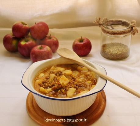 Zuppa di Mele, Salsiccia e Lenticchie