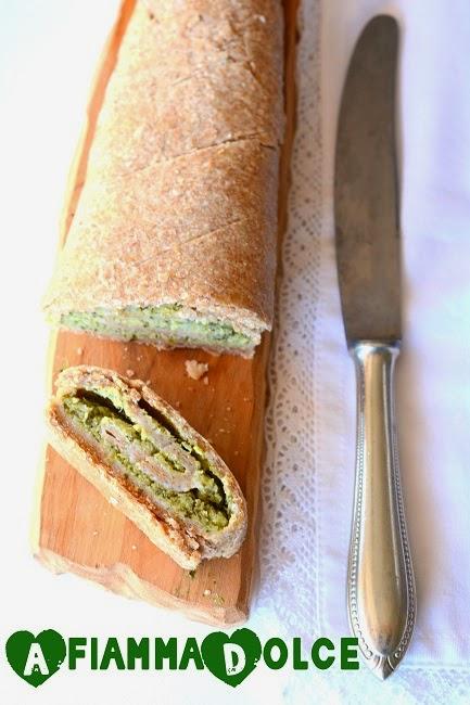 Strudel integrale alla crema di broccoli