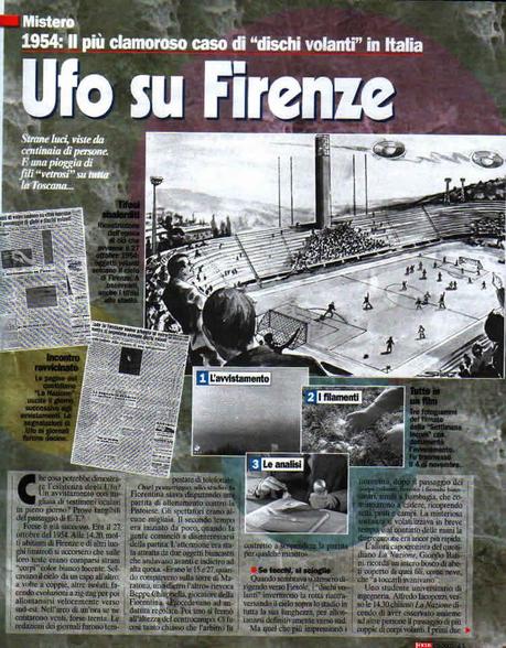Ottobre 1954, Fiorentina-Pistoiese: l’unico match mai sospeso per… invasione di UFO