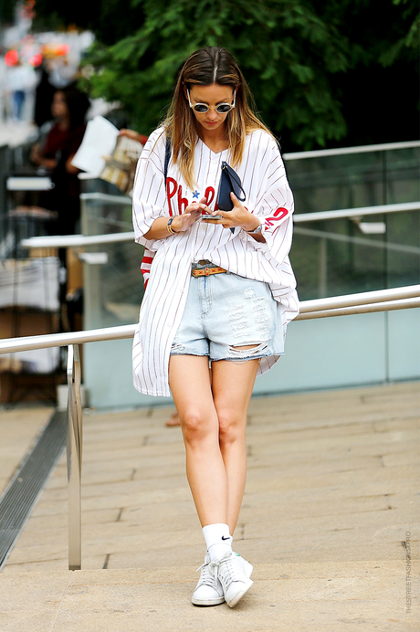 In the Street...Baseball T-shirt...For vogue.it