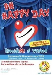 SorridiMi Onlus e lo spettacolo “Oh Happy Day”: in scena la solidarietà, 16 novembre 2014, Milano