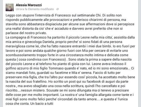 Alessia Marcuzzi polemiche Facchinetti