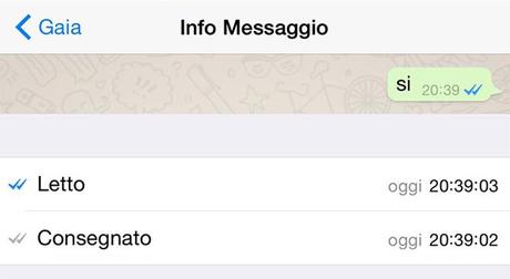 Arriva la doppia spunta blu su whatsapp per vedere se è stato letto o no