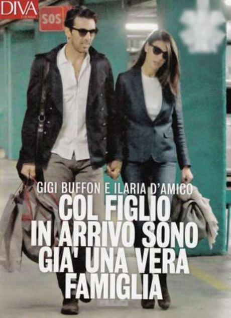 Gigi Buffon e Ilaria D'Amico figlio