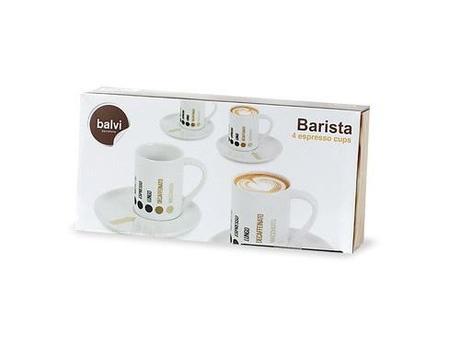 La confezione di 4 tazzine Barista