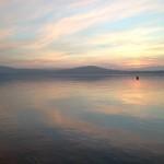 pesca viverone Tramonto sul lago