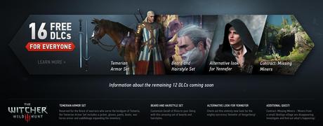 Tutti i 16 DLC di The Witcher 3: Wild Hunt saranno gratuiti