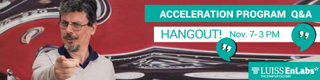 Hangout presentazione programma accelerazione LUISS ENLABS