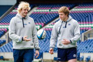 Richie Gray e  Jonny Gray giocheranno insieme con la maglia della Scozia per la prima volta sabato (Credit: SNS Group/SRU)