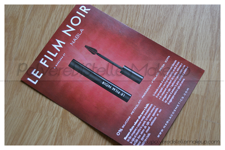 PRIME IMPRESSIONI: Mascara LE FILM NOIR - Nabla Cosmetics