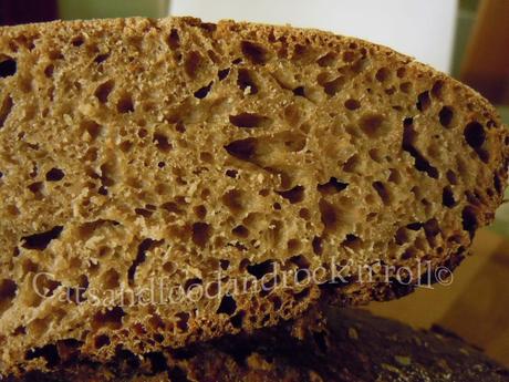 No-knead bread alla Guinness e latticello, con farina di teff