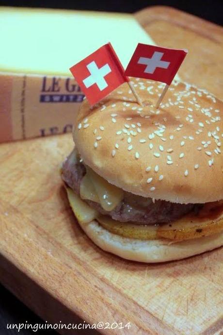 Gourmet Burger con Gruyère DOP, pere e noci