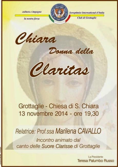 La Santa Chiara di Marilena Cavallo a Grottaglie / 13 novembre Chiesa Santa Chiara