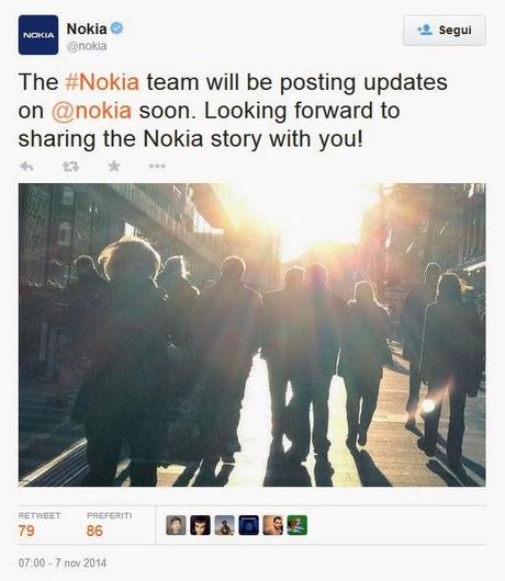 Nokia rimarca l'invito per il 17 novembre e la curiosità sale