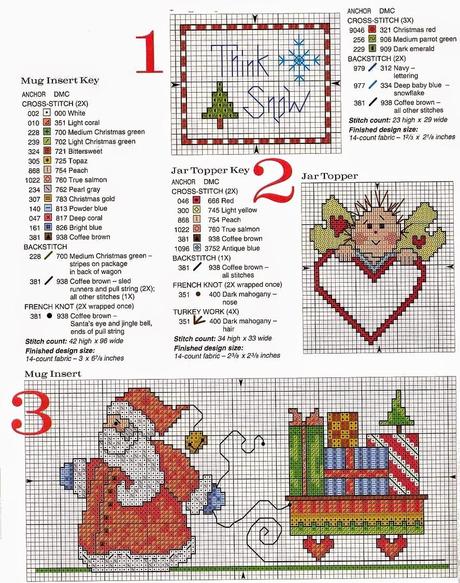 Belle idee a punto croce per i regali di Natale