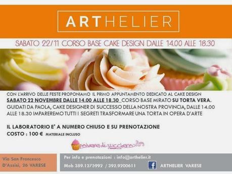 Corsi di cake design novembre/dicembre 2014: a Varese, Monza e Como