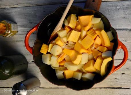 #buonericette e il confort food della domenica: Zuppa di zucca e curcuma con noci