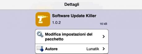 [Esclusiva] Tweak Cydia (iOS 8.x) – Software Update Killer compatibile anche con iOS 8.x