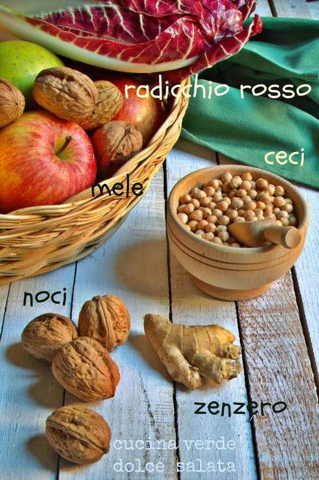 Crumble agrodolce di radicchio rosso e noci